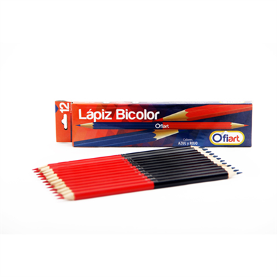 Lápices Bicolor Azul y Rojo